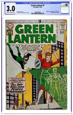 Green Lantern #7 CGC 3.0 1961 4598790003 1st app. and origin Sinestro