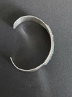 Vintage Zuni Sterling Silver Needlepoint Turquoise Yazzie Design Bracelet 6" — photo 6