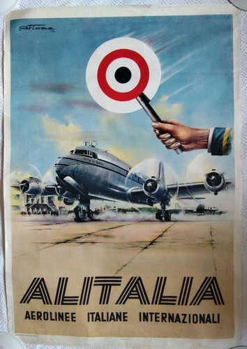 ALITALIA-AEROLINEE ITALIANE INTERNATIONAL~A. BLUME~DOUGLASIE DC-6~IGAP-1952~ - Bild 2 von 15