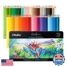 Ohuhu 72 Oil-Based Colored Pencils for Portrait, Sketching & Coloring Art