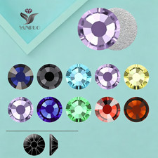 SS12-SS30 Non Hot Fix Sewing Rhinestones Glass Crystal For Dress Clothes Nails