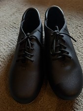 Weissman Black Lace-Up Tap Shoes Style W1600 Size 8A M