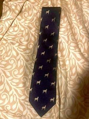 Tasso Elba Dog Hound Print Tie 
