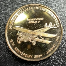 1982 BOEING BOA-1 BRONZE MEDAL 18TH ANNIVERSARY EMPLOYEES COIN CLUB