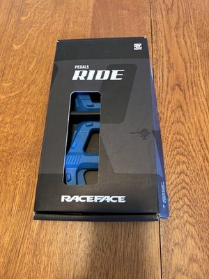 Race Face Ride Platform Bike Pedals - Nylon - Blue - Pair PD20RIDBLU
