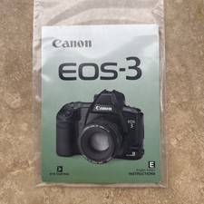 Genuine Canon EOS-3 Instruction Manual Mint Print In Japan