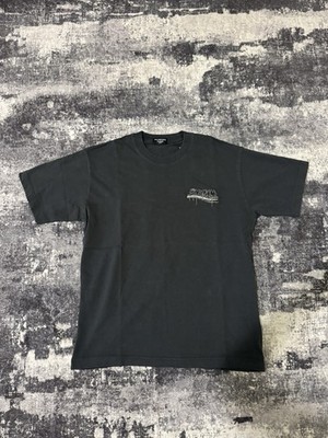 Balenciaga Distressed Threaded Logo T-shirt Embroidered Sz L