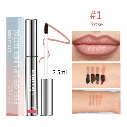 Delineador de labios Stay-N -Delineador de labios despegable tatuaje, mancha de labios exfoliación duradera-Reino Unido T7W0 - Imagen 20 de 23