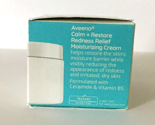 Aveeno Calm +Restore Redness Relief Moisturizing Cream, Daily Facial Cream 1.7oz - 第 2/3 張圖片