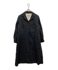 YAECA                    Wool and linen chester coat black 165215