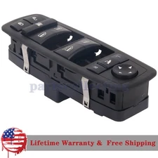 Window Switch For 2014-2015 Ram 1500 13-15 Ram 2500 3500 Front Driver Side Black