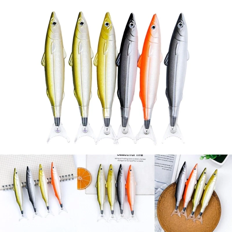 6Pcs Novelty Pens Ballpoint Pens Sets Colorful Cute Pen Writing Ballpoint Pens - image 2 of 4