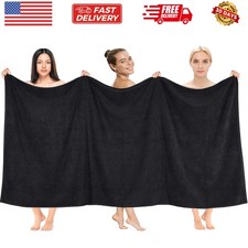 100 Cotton 40x80 Oversized Bath Sheet, Extra Large Turkish Bath Towels for B...