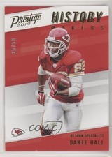 2019 Panini Prestige History Makers Xtra Points Gold 25/50 Dante Hall 01i1