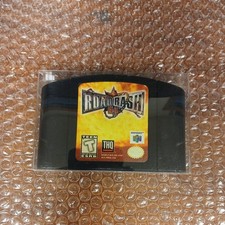 ROAD RASH 64 Nintendo 64 N64 Black Cartridge  Tested Authentic