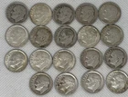 Lot of 19 Roosevelt 90% Silver Dimes Pre 65 Various Years