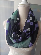 Loop, Schal Von Cecil, Grün, Lila, Schwarz, Neu Mit Etikett 