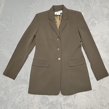 Jones New York Blazer Womens 4 Brown Woolmark Pure Wool Career Office Jacket