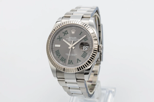 Rolex DateJust 41mm 'Wimbledon' Stainless Steel Oyster 126334 2018 - Picture 3 of 12