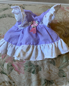 Vintage Puffalump Kids Purple Doll Dress