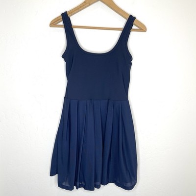 Sage Collective Pro Shop Athletic Tennis Dress Womens Small Navy Blue Shorts