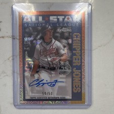 Topps 2025 Series 2 Gold Chipper Jones Auto #90CAS-CJ /50 Braves