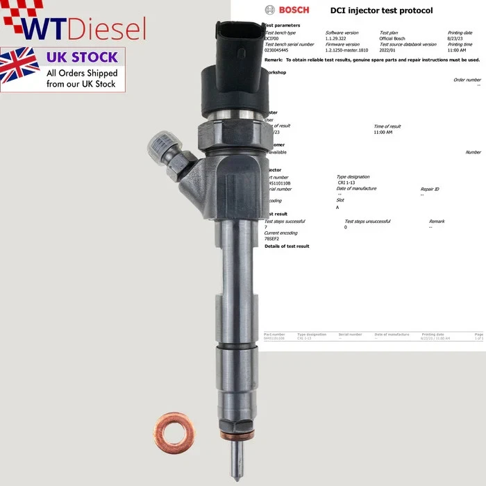 Inyector diésel Renault Megane Scenic Laguna | 1.9DCI | Bosch 0445110110B Foto 2 de 4