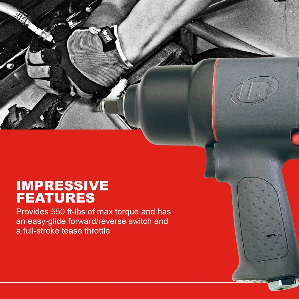 Ingersoll Rand 2130 1/2" Air Impact Wrench, 650 ft-lbs Max Torque, Heavy Duty - Image 3 of 4
