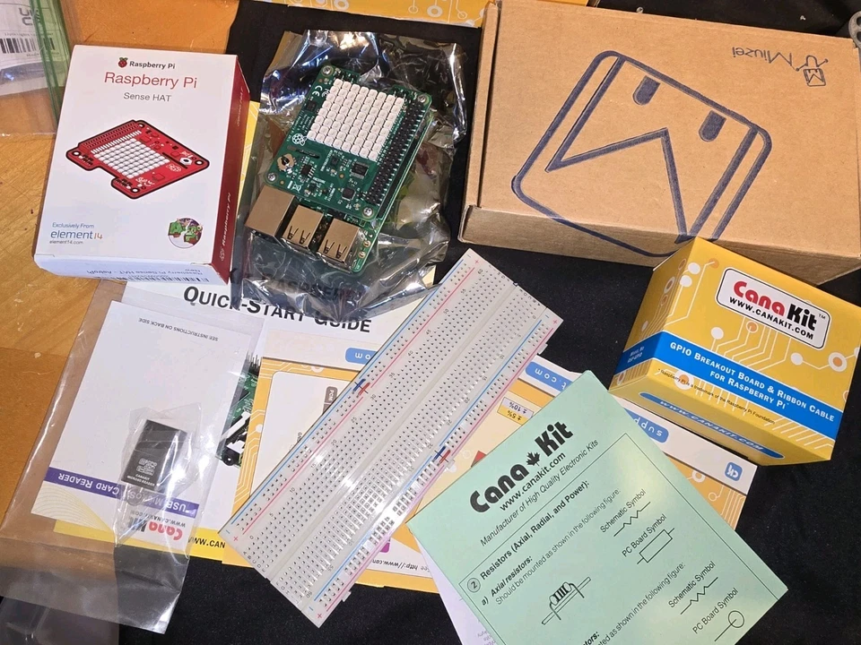 Raspberry Pi 3 Model B 32 GB Canakit Complete Starter Kit W Sense Hat Bread Boar - Image 2 of 4