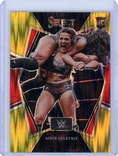 2022 Panini Prizm WWE Aoife Valkyrie Lyra Valkyria Gold Flash Rookie RC /10