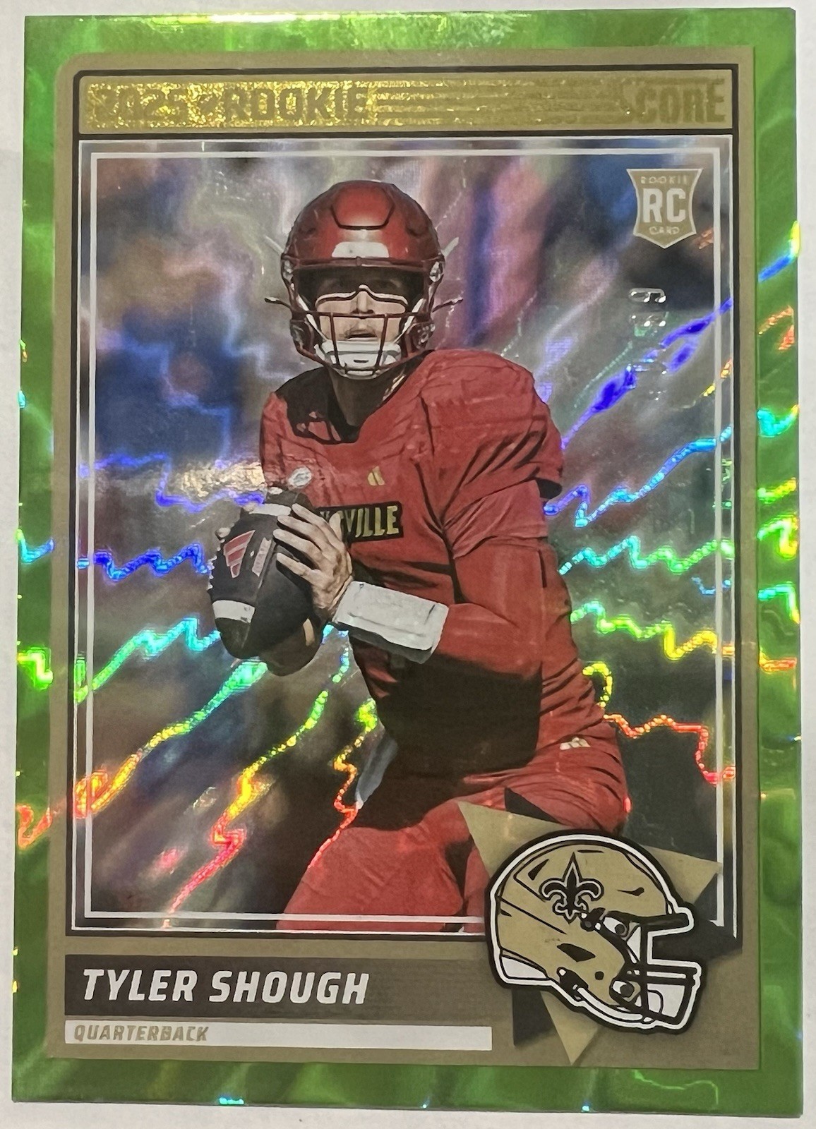 2025 Panini Score - Rookies Tyler Shough #71 Electric /99 (RC)