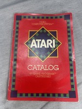 Vintage 1982 Atari 2600 Catalog. 49 Game Program Cartridge details Com1