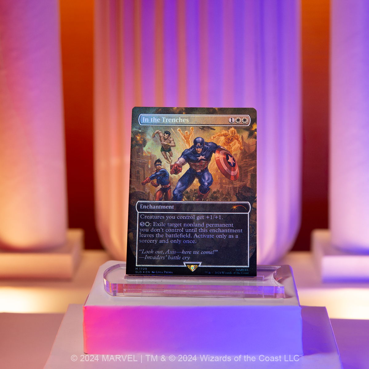 MTG Magic The Gathering Secret Lair x Marvel Captain America FOIL