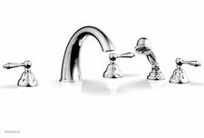 Phylrich D2200T1TO_026  REVERE & SAVANNAH Deck Tub Set with Hand Shower - Chrome