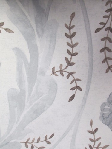 DKNY 3pc Cotton Central Park Blue Leaves Floral Duvet Cover Set - Full/Queen - Picture 5 of 7