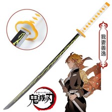 UK Seller Demon Slayer Zenitsu Agatsuma Foam Sword Prop Cosplay With Scabbard