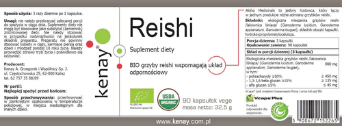 REISHI PILZ BIO ECO USDA 90 KAPSELN - Bild 3 von 5