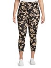 Terra & Sky Plus Size Medium Tropical Silhouette Capris Leggings Size 2X NWT — photo 1
