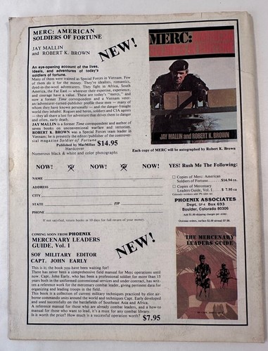 Soldier of Fortune April 1980 angolanische Grenzfeuerwehr schwieriger zu finden Kopie - Bild 3 von 3