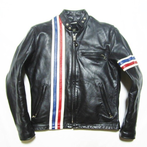 春色3カラー✧ Schott 7165 Single Riders Jacket Cowhide | alamiah