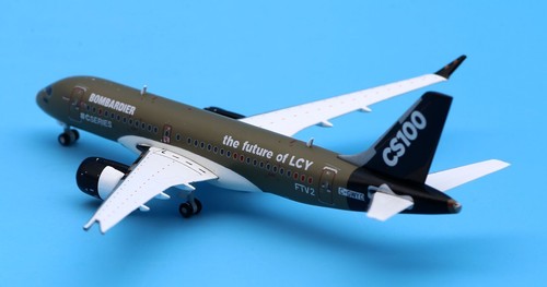Avión diecast JC Wings 1:400 Bombardier 'House Color' CS100 JET modelo C-GWYD - Imagen 3 de 13