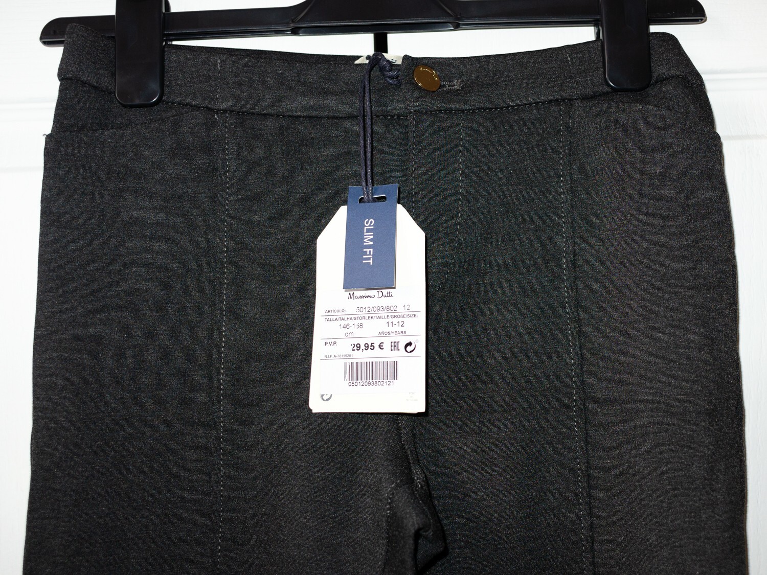 NEW! Massimo Dutti trousers leggings viscose SLIM FIT girls 11-12 y RRP £30 image 3