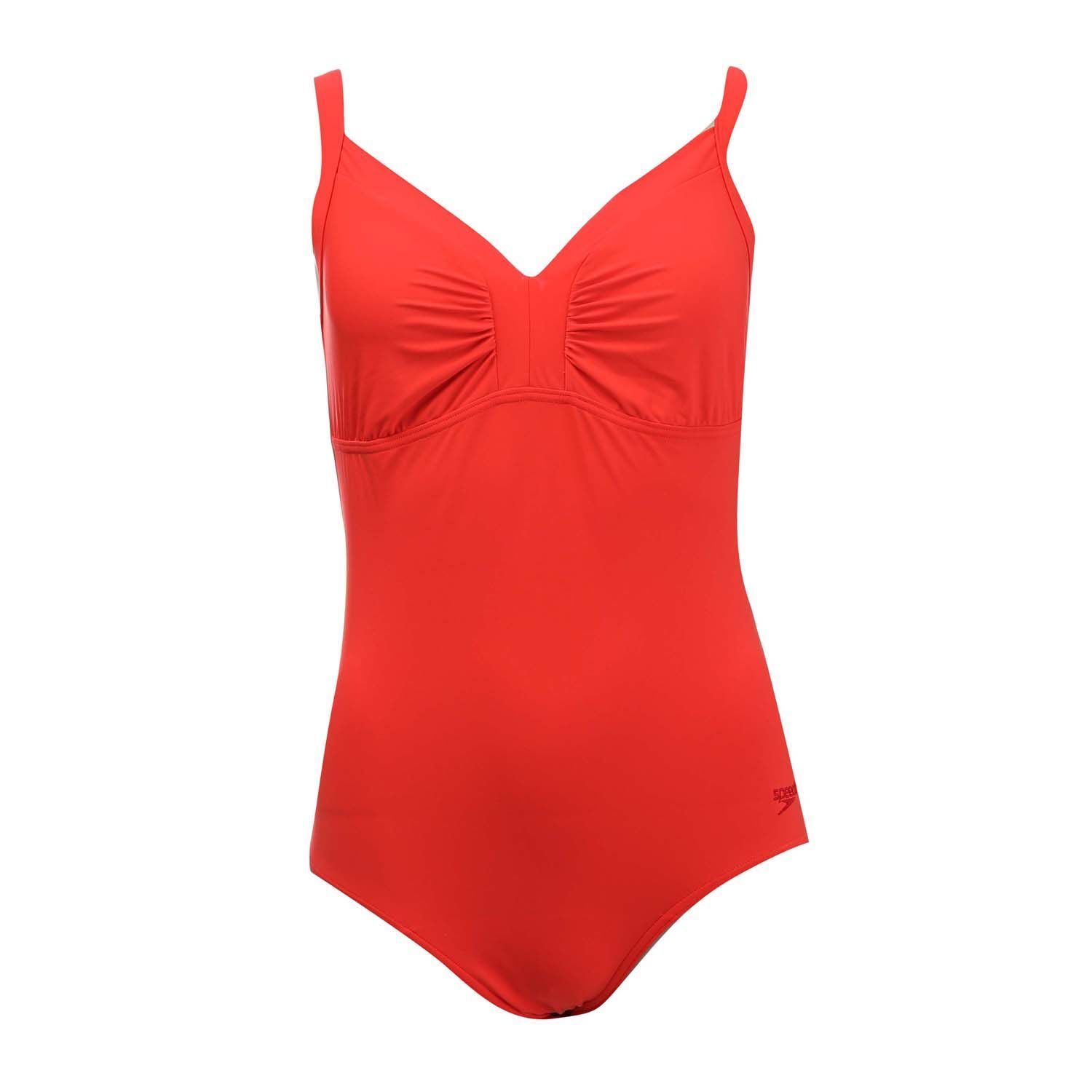 Women's Swimwear Speedo Watergem Shaping Swimsuit in Red eBay