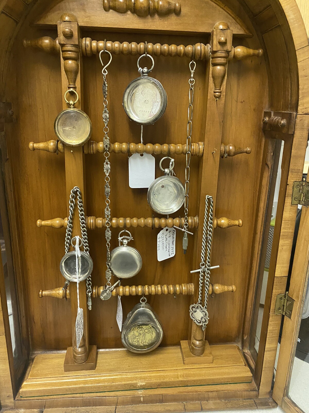 ANTIQUE POCKET WATCH DISPLAY VICTORIAN ? GREAT CONDITION