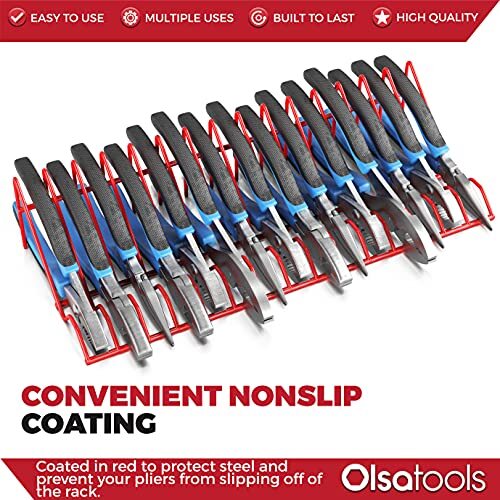 16 Slot Plier Rack Tool Organizer Drawer Storage Wire Rack for Most ...