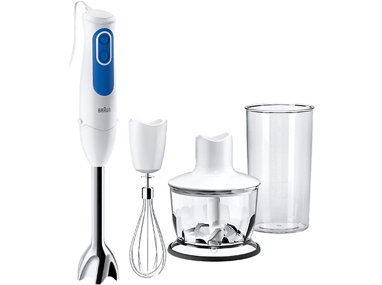 Braun Minipimer MultiQuick 3 MQ3035WH Sauce, 700W, 2 Velocidades, Picadora,