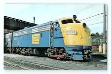 Penn Central 5033 Engine Harmon New York Vintage Postcard