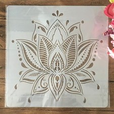 1pc Mandala Lotus Layering Stencils 30 30cm Embossing Decorative Templates Scrap