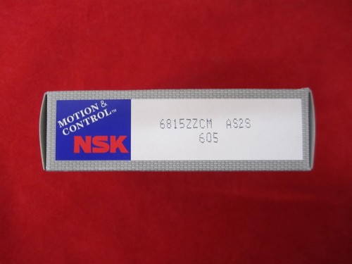 NSK Single Row Deep Groove Ball Bearing 6815ZZ - Picture 2 of 2