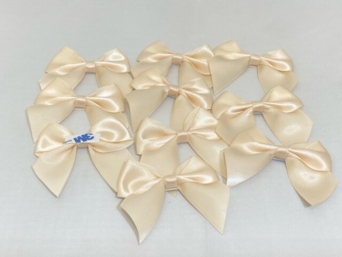 10 x 6cm wide Satin Self Adhesive Bows Single sided 25mm Ribbon Pack Bow UK - Picture 7 of 80